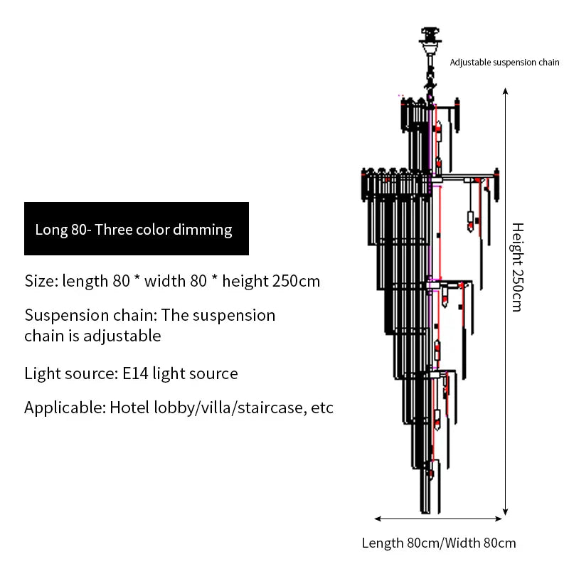 DecorBites™ Crystal Chandelier: Elegant Light Fixture for Luxury Interiors
