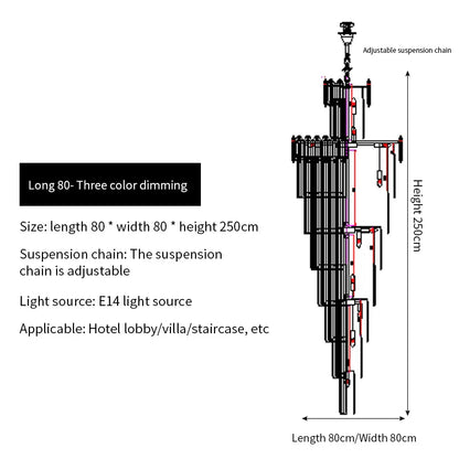 DecorBites™ Crystal Chandelier: Elegant Light Fixture for Luxury Interiors