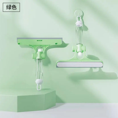 فرشاة تنظيف النوافذ ٤ في ١ من ديكوربايتس™ مع بخاخ لتنظيف الزجاج اللامع والمرايا والسيارات