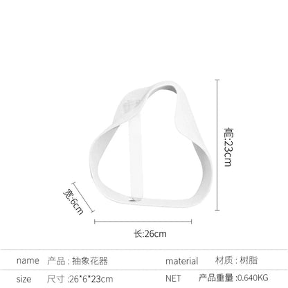 حلقات ديكوربايتس™ الهندسية المجوفة المصنوعة من الراتنج للديكور المنزلي وتنسيق الزهور