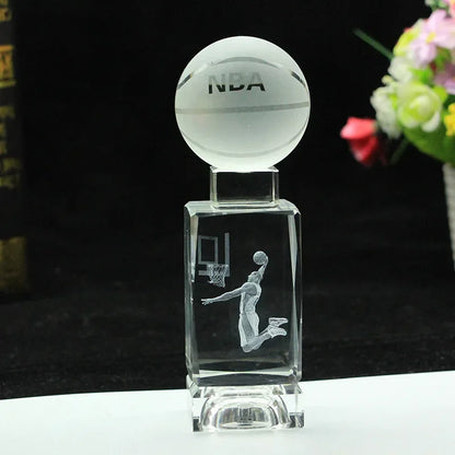 DecorBites™ Crystal Lights Basketball Table Lamp for Bed Room Decor