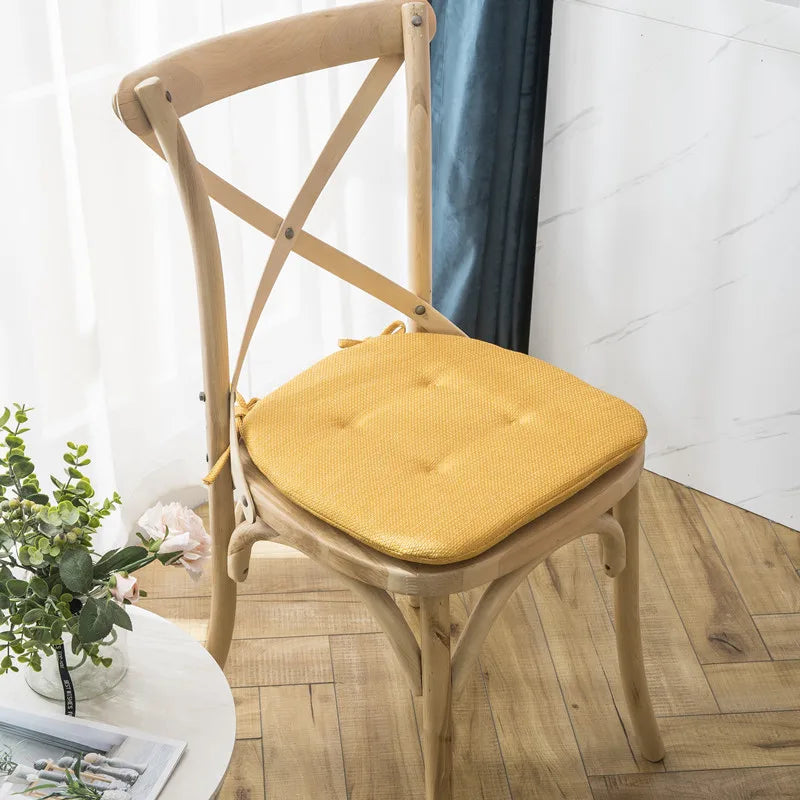 Decorbites™ Leinen-Stuhlpolster: Rutschfest, Mehrfarbig für Esszimmer & Außenbereich Gartenpolster