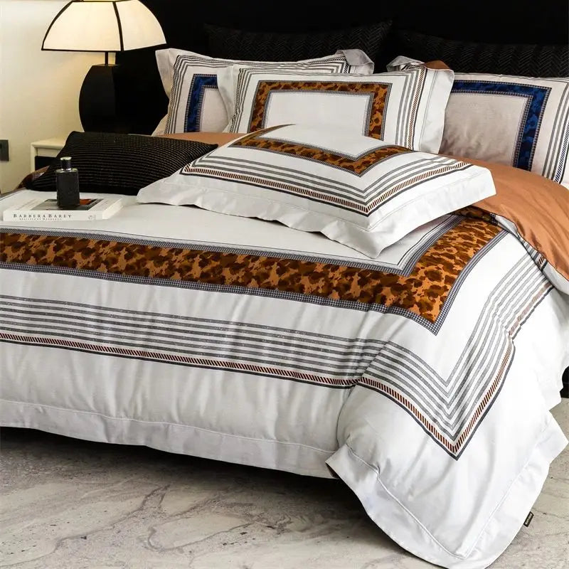 Decobites 1000TC Egyptian Cotton Luxury Bedding Set - 4Pcs