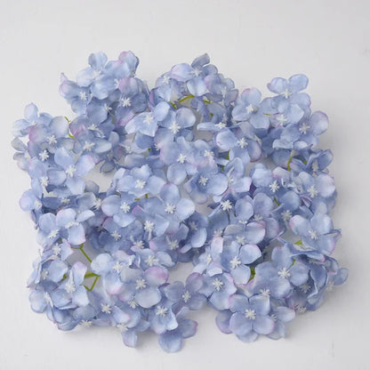 DecorBites™ Hydrangea Flowers: 30Pcs 8cm Fake Flowers for Home Decor, Wedding, DIY Wreaths