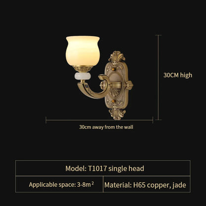 ديكوربايتس™ مصباح نحاسي من اليشم: ديكور غرفة طعام على الطراز الصيني الحديث للفيلات