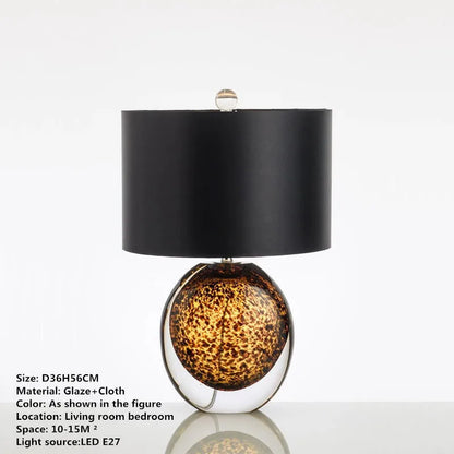 DecorBites™ Glaze Table Lamp: Modern Art LED Desk Light for Home and Hotel
