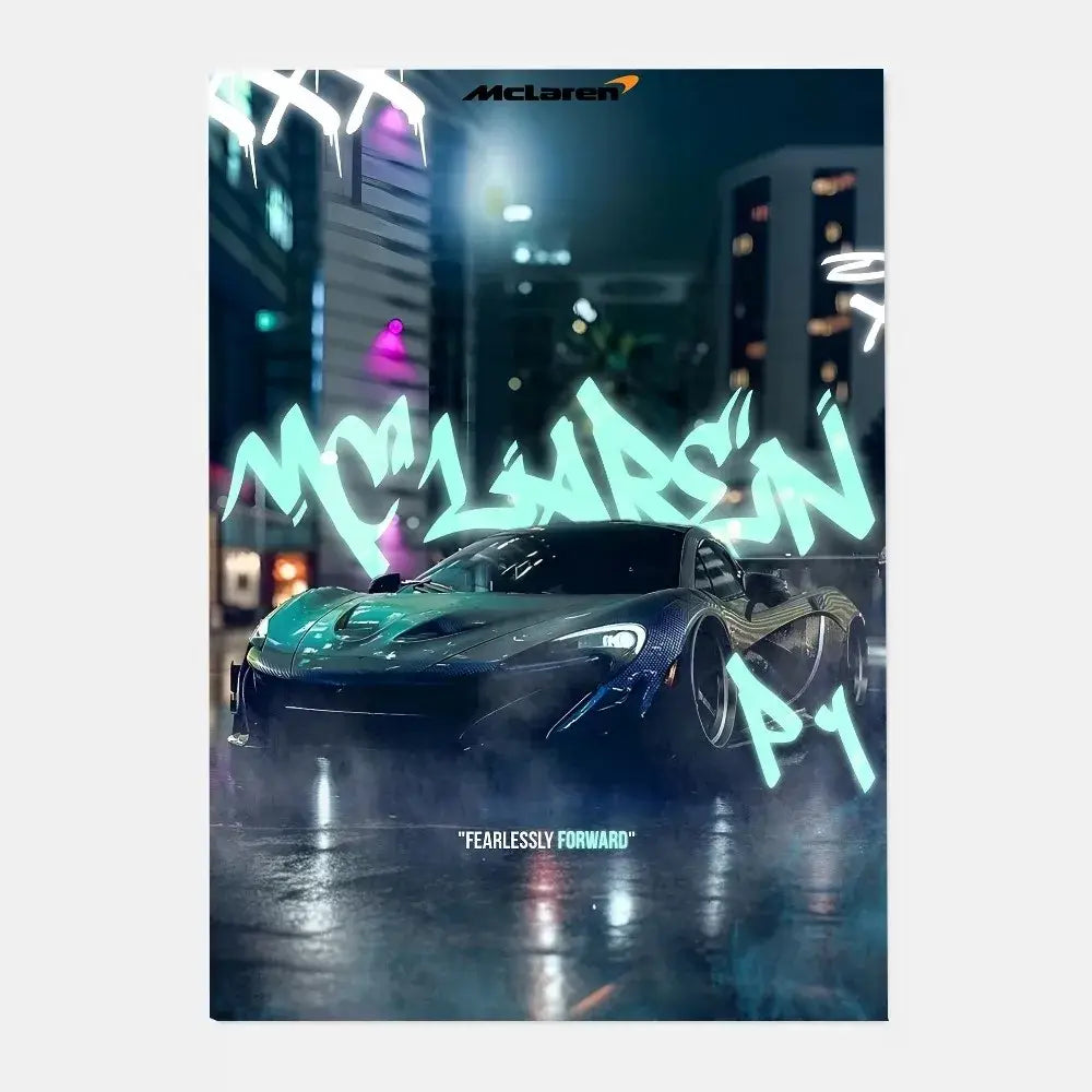 DecorBites™ Mclaren P1 GTR Luxury Poster for Home Decor