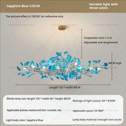 ثريا أوراق الجنكة من ديكوربايتس™: ديكور فني عصري فاخر للمنزل والمطعم والحانة