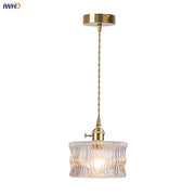 Lámpara colgante de latón LED Decorbites™ moderna con vidrio transparente para comedor
