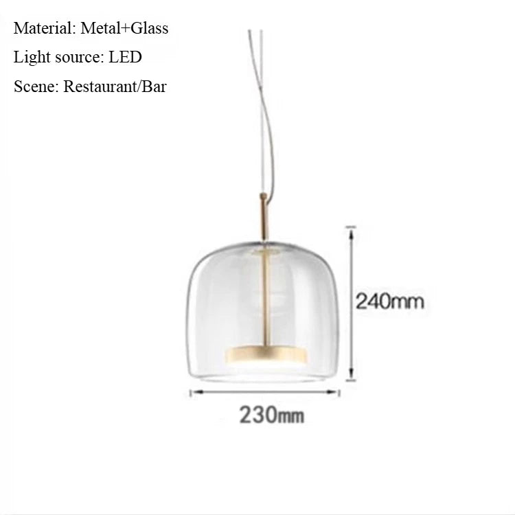 Glass Nordic Pendant Light