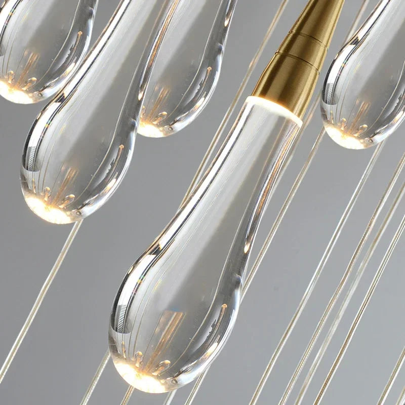 Lámparas colgantes DecorBites™ Crystal Gold para comedor, isla de cocina, candelabro