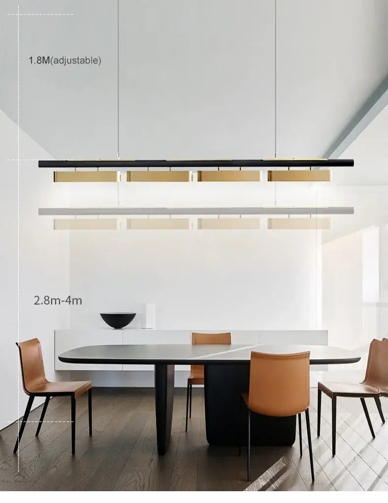 DecorBites™ LED Strip Pendant Lights for Modern Home Dining