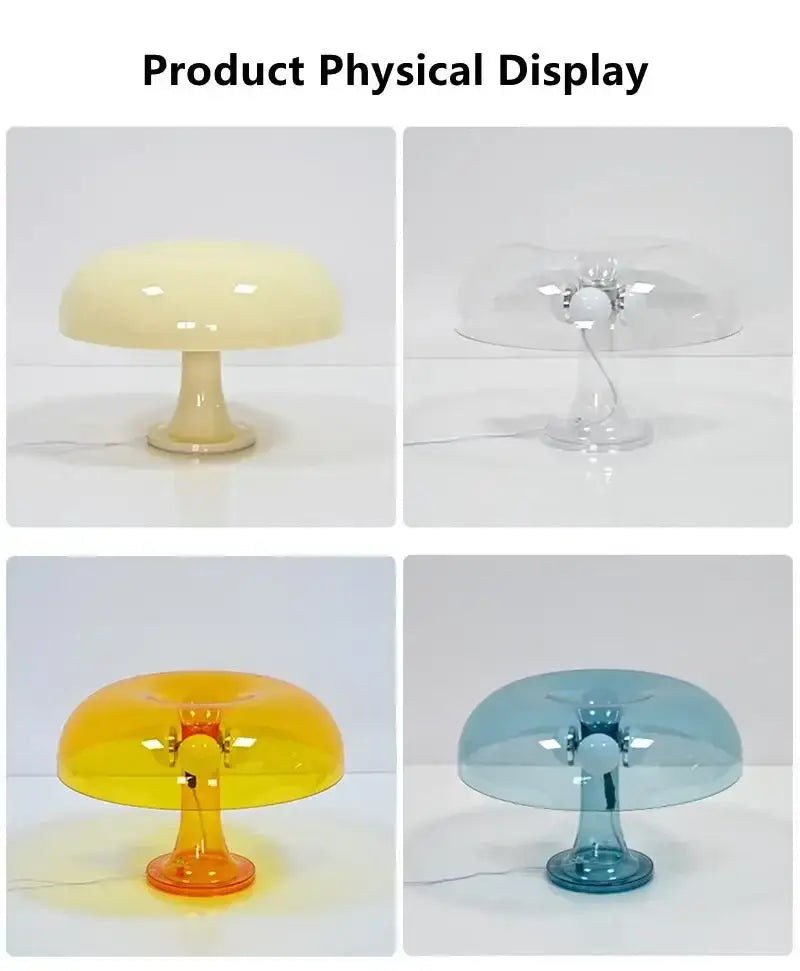 DecorBites™ New Led Mushroom Table Lamp for Hotel Bedroom Bedside Living Room Decoration Lighting Modern Minimalist