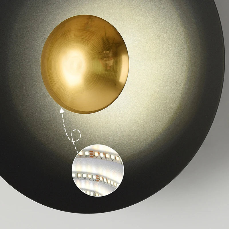 Lámpara de pared LED DecorBites™ Golden Macaroon para dormitorio y sala de estar