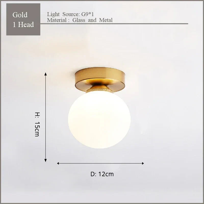 DecorBites™ Gold Black LED Ceiling Chandelier for Living Room Bedroom Lighting Fixtures