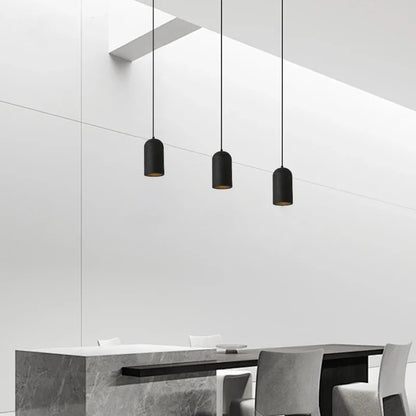 Lámpara colgante LED DecorBites™ de travertino negro para iluminación interior moderna