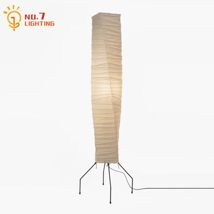 ديكور بايتس™ مصباح أرضي أكاري نوغوتشي LED E27 من ورق الأرز، ديكور فني قائم لغرفة المعيشة