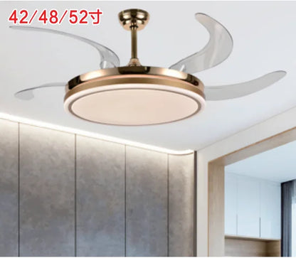 DecorBites™ LED Invisible Fan Lamp Modern Ceiling Chandelier for Living Room Bedroom