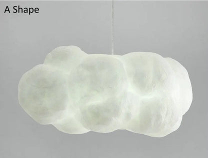 DecorBites™ Cloud Ceiling Chandelier Cotton Lampshade - Elegant Lighting for Home & Store