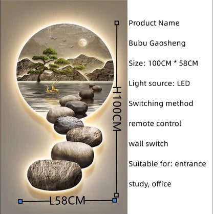 DecorBites™ Crystal Ceramic LED Wall Lamp for Modern Wall Decor in Living Room Bedroom Office