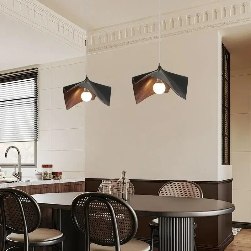 ثريا LED من DecorBites™ مصنوعة من الراتنج الأسود لغرفة المعيشة وغرفة النوم