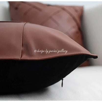 DecorBites™ Gray Faux Rex Rabbit Fur Decorative Cushion Coverluxury Throw Pillow