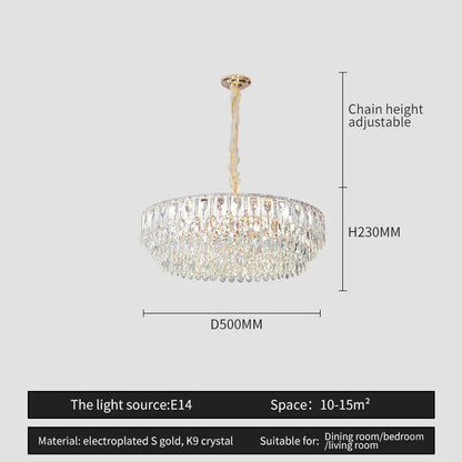 DecorBites™ Crystal Chandelier: Modern Luxury Lighting for Home, Hotel, Restaurant