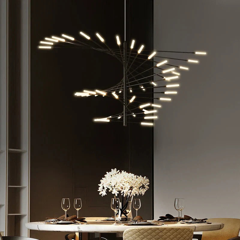 Luz colgante de techo LED Fireworks™ Decorbites - Decoración de habitación moderna de lujo regulable