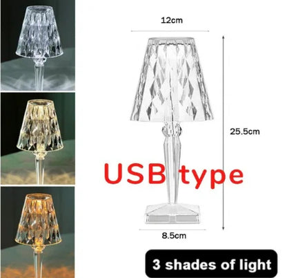 DecorBites™ Butterfly Gold Acrylic LED Desk Lamp for Artful Living Room Night Light