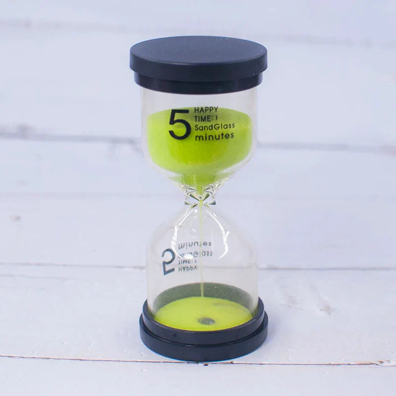 ساعة رملية للأطفال من ديكوربايتس™، 30 دقيقة، لأداء الواجبات المنزلية وتنظيف الأسنان، 7 ألوان