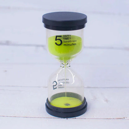 ساعة رملية للأطفال من ديكوربايتس™، 30 دقيقة، لأداء الواجبات المنزلية وتنظيف الأسنان، 7 ألوان