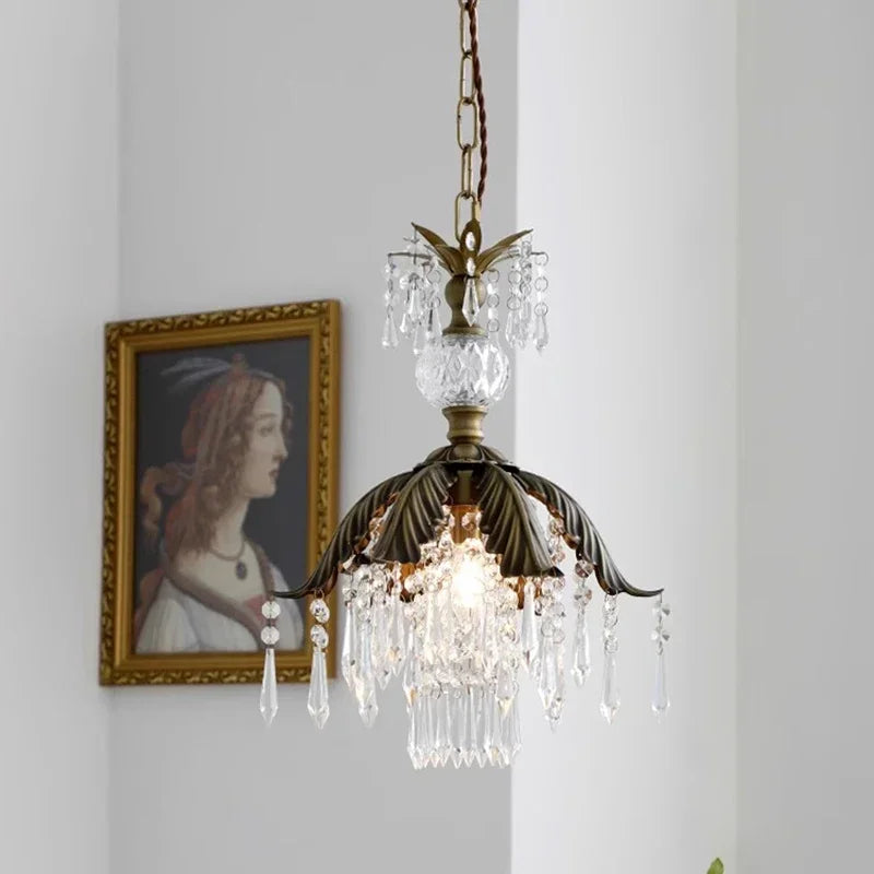 DecorBites™ Brass Pendant Chandelier for Retro Restaurant, Bedroom, Hallway