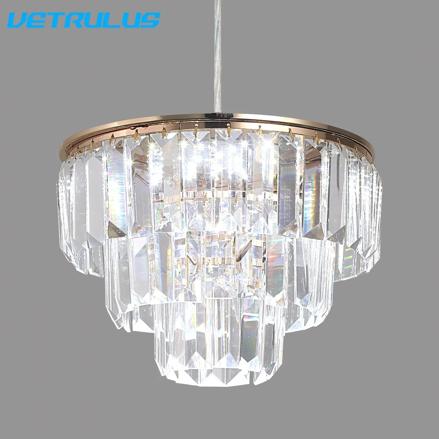 Lámpara colgante LED de cristal DecorBites™ para isla de cocina, sala de estar, comedor o araña
