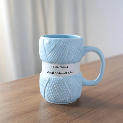 1pc 425ml Unique Knit Style Ceramic Coffee Mug Insulated Funny Gift for Family Holiday Tea Cup Gift Summer and Winter Drinkware