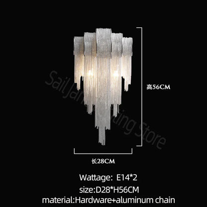 ثريا DecorBites™ LED من الألومنيوم للديكور الداخلي الحديث، غرفة المعيشة، غرفة الطعام، جزيرة المطبخ، مصباح حائط بجانب السرير