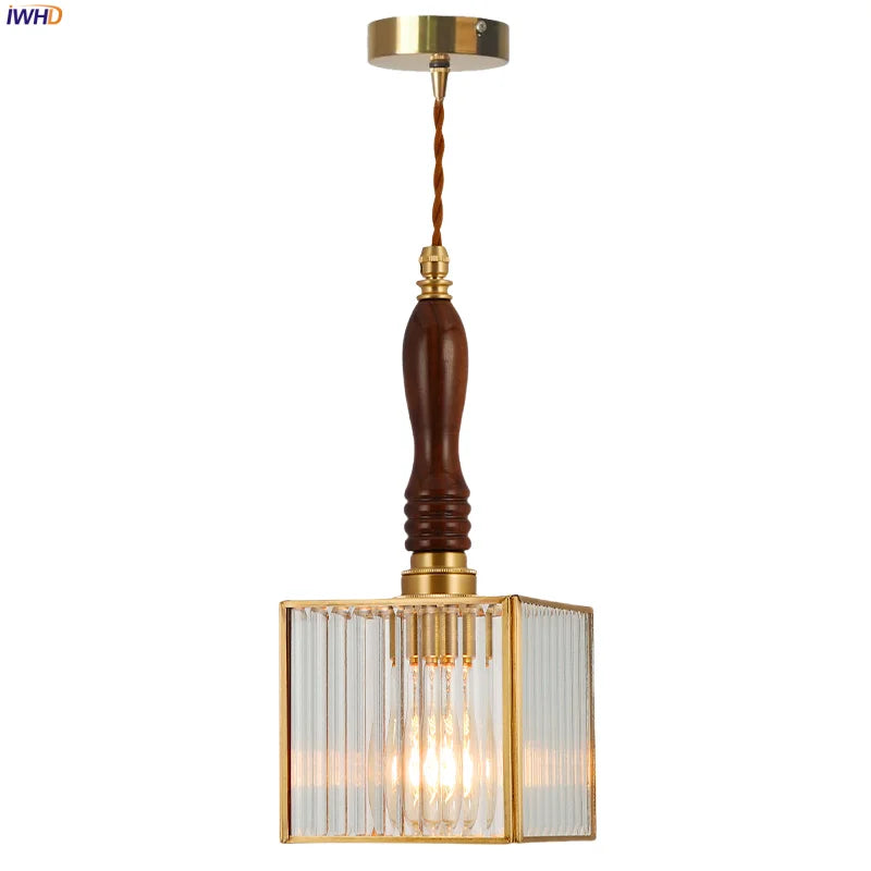 Decorbites™ Glas-LED-Pendantleuchte: Japanisches Vintage-Kupfer-Hängeleuchte für die Heimdekoration