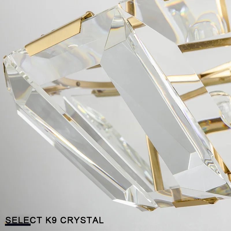 DecorBites™ Black Crystal Pendant Chandelier for Home Decor Luxe Lighting