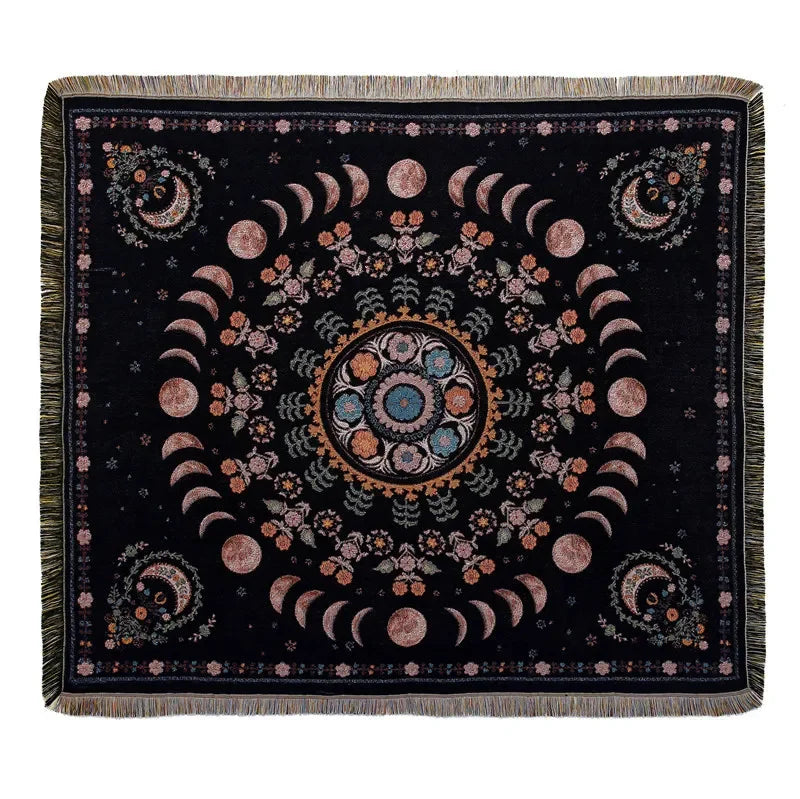 DecorBites™ Bohemian Outdoor Blanket - Luxury Tapestry Rug for Camping, Picnics, and Home Decor