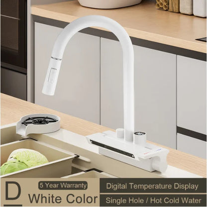 DecorBites™ Digital Display Pull Out Kitchen Faucet