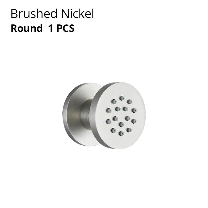 DecorBites™ Brass Body Round Shower SPA Jets for Luxurious Bathroom Massage Experience