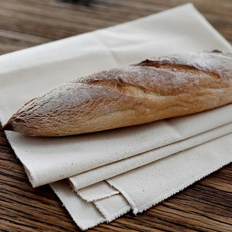 Kit de Tela de Lino Decorbites™ para Horneado de Masa de Pan para Prueba de Baguette, Esterilla de Lino para Pastelería