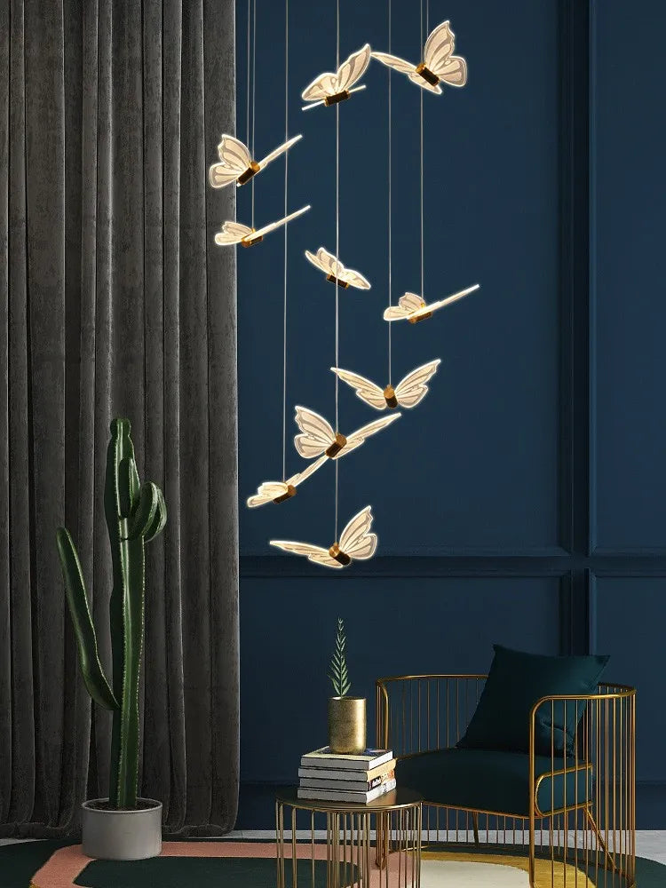 DecorBites™ Elegant Butterfly Chandelier for Stairs, Bedroom, Kitchen & More