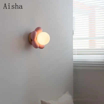 ديكوربايتس™ مصباح حائط LED على شكل زهرة ملاهي للأطفال