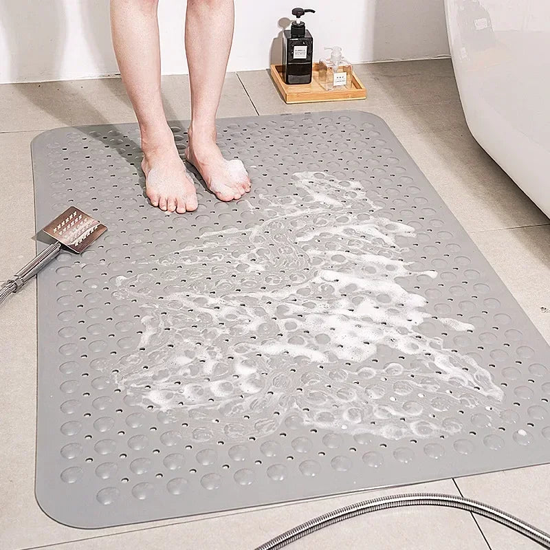 Decobites Large Non-Toxic Non-Slip Bath Mat with Suction Cups for Safety and Comfort