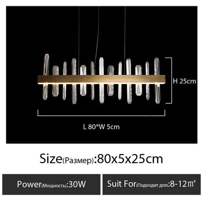 DecorBites™ K9 Crystal LED Round Chandelier for Kitchen Living Room Bedroom Decor