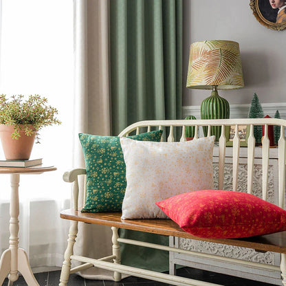 DecorBites™ Christmas Plaid Cushion Cover - Festive Holiday Decor Pillow Case