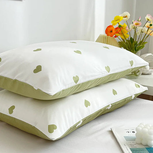 DecorBites™ Love Printed Pillowcase Set - Simple Style, 2Pcs
