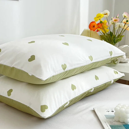 DecorBites™ Love Printed Pillowcase Set - Simple Style, 2Pcs