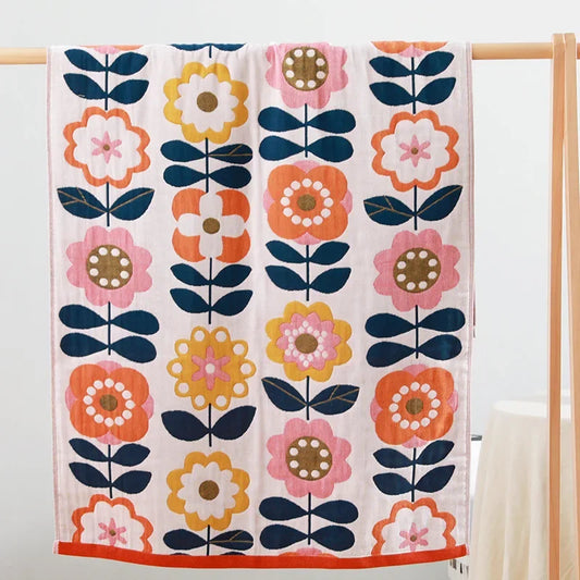 Toalla de baño DecorBites™ de algodón de lujo: toalla de secado rápido y absorbente para adultos