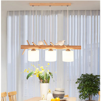 DecorBites™ Bird Glass Pendant Light: Modern Nordic Kitchen Hanging Lamp for Home Decor